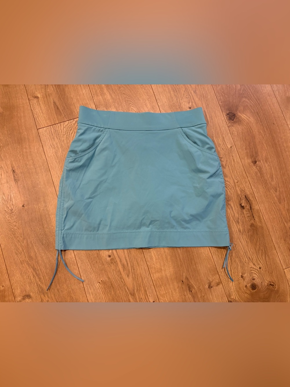 Columbia Women's Blue Pull-On Skort w/ Pockets Stretch Solid Knit Size M